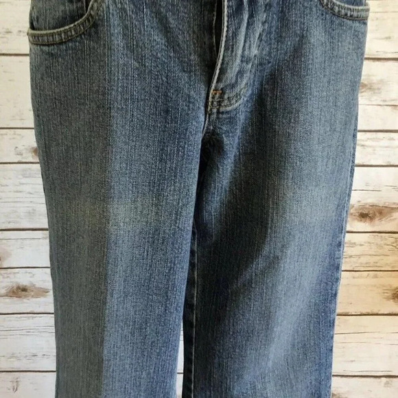 NEW YORK CO. Women Dark Wash Cotton Denim Blue Jeans Flared Leg Pants Size 2 NWT - Picture 8 of 12
